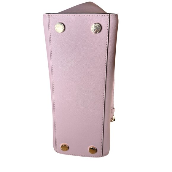 Michael Kors Selma Medium Saffiano Leather Satchel in Pale Pink Gold Hardware - Picture 7 of 13